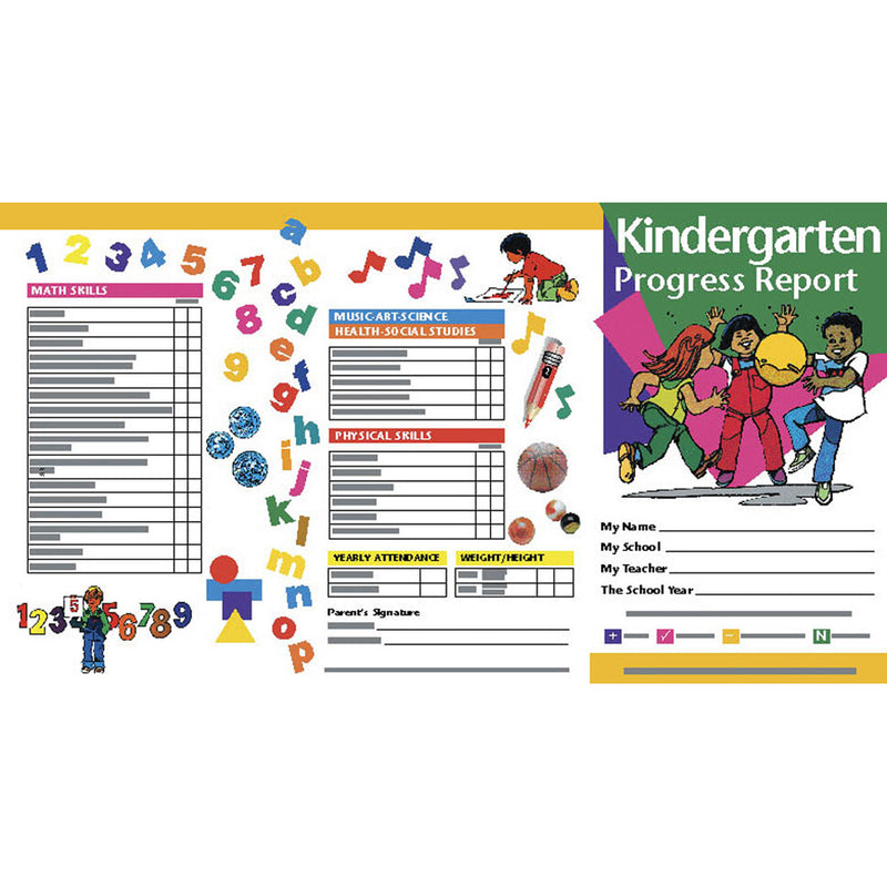 (6 Pk) Kindergarten Progress Reports 10 Per Pk