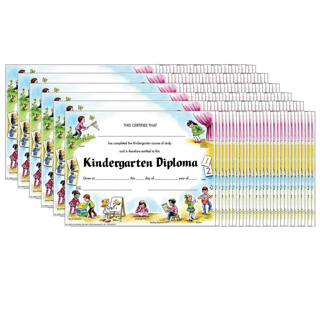 (6 Pk) Kindegarten Diploma Certificate 30 Per Pk