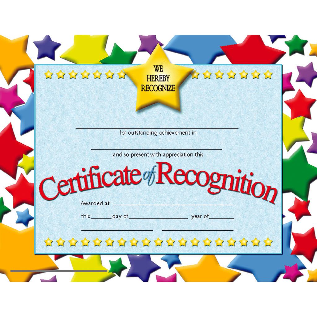 (3 Pk) Certificates Of Recognition Inkjet Laser 8.5x11 30 Per Pk