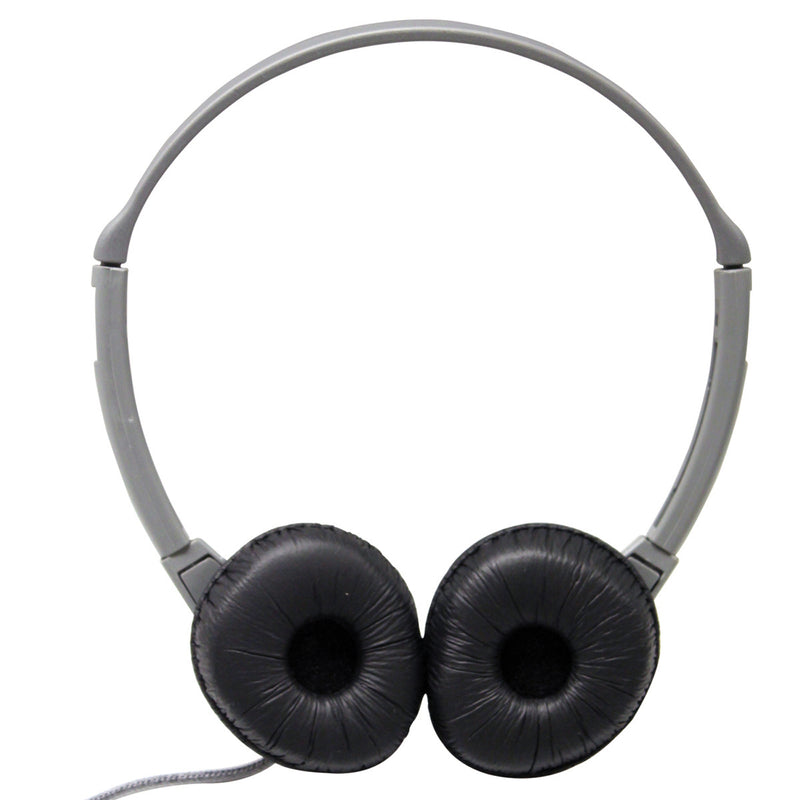 Personal Stereo Headphones Leatherette Ear Cush W-o Volume