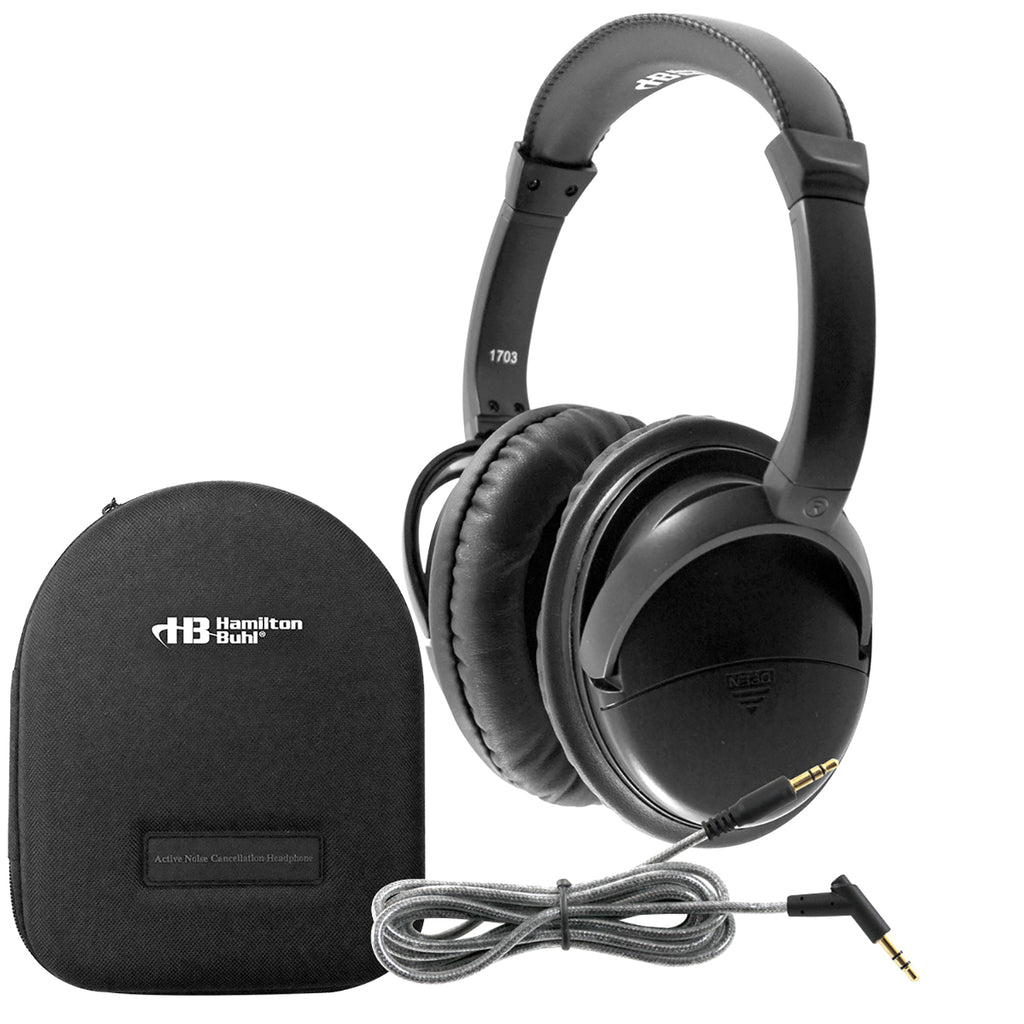 Deluxe Noise Cancelling Headphones With Case