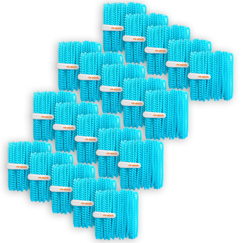 Skooob Tangle Free Earbud Covers - Turquoise, Pack of 20