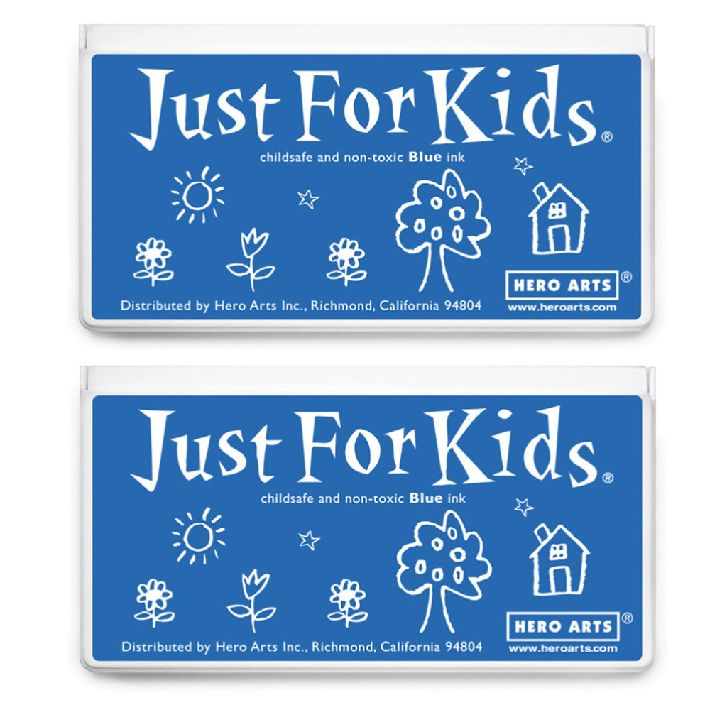 (2 Ea) Jumbo Just Kid Stamp Pad Blu