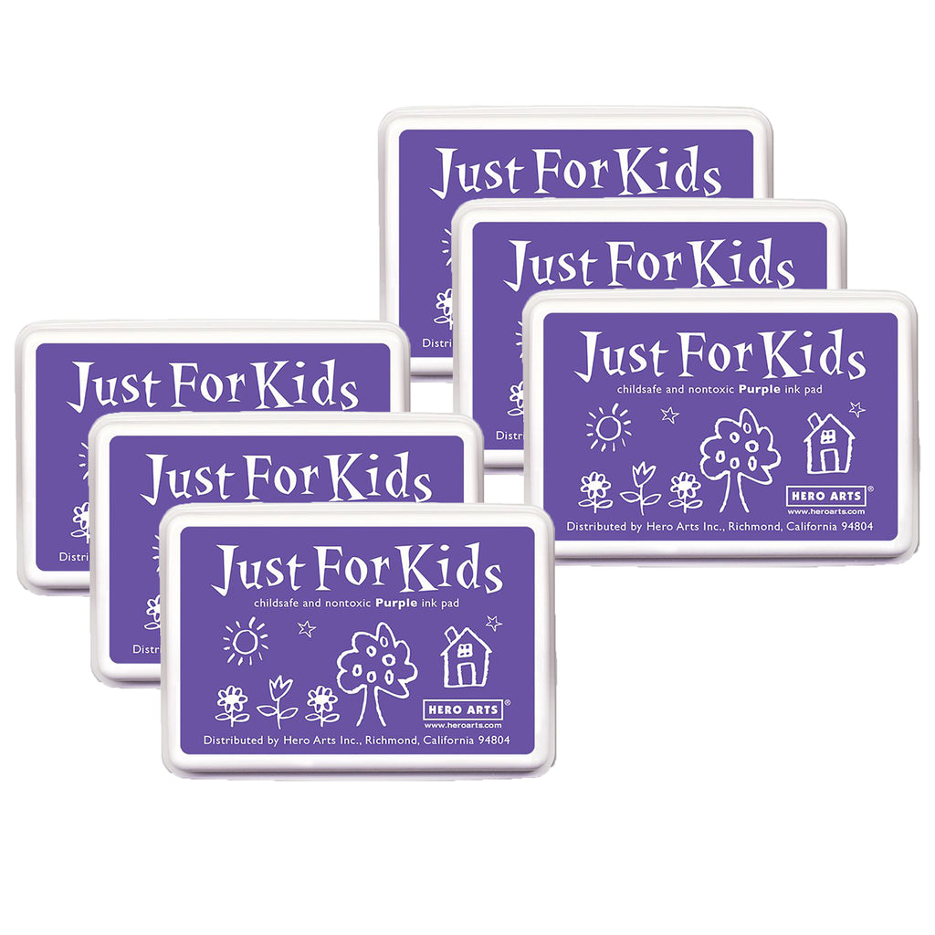 (6 Ea) Just For Kids Purple Inkpad