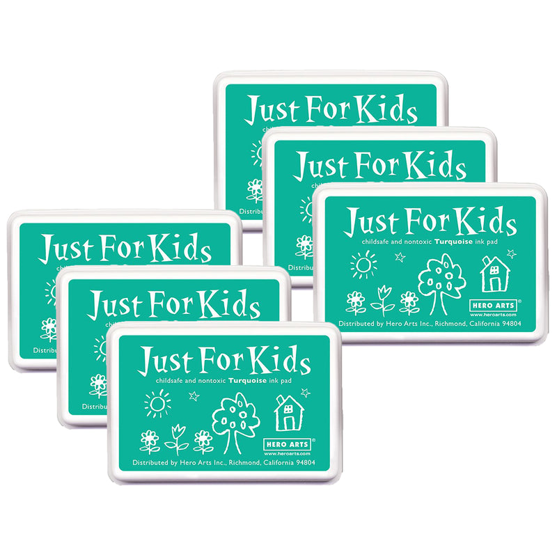 (6 Ea) Just For Kids Turquoise Inkpad