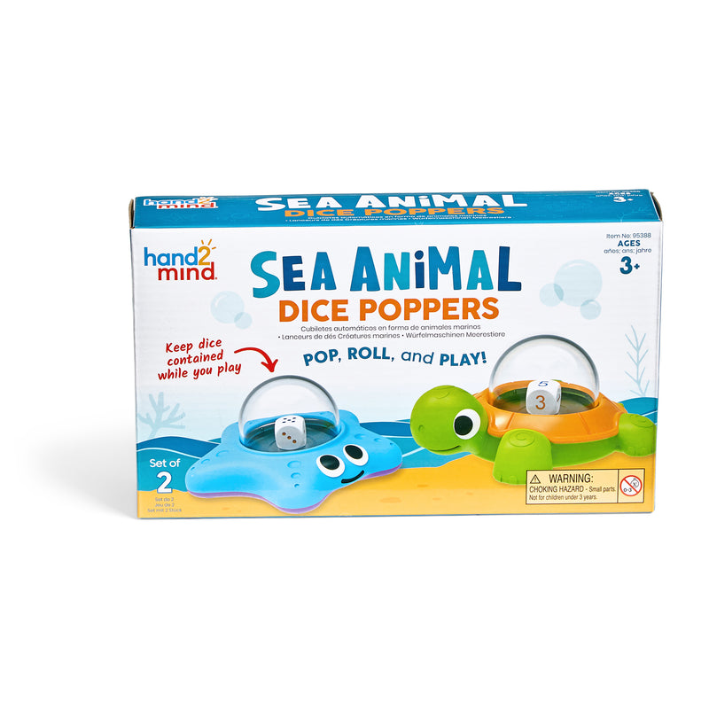 Sea Animal Dice Poppers, Set of 2