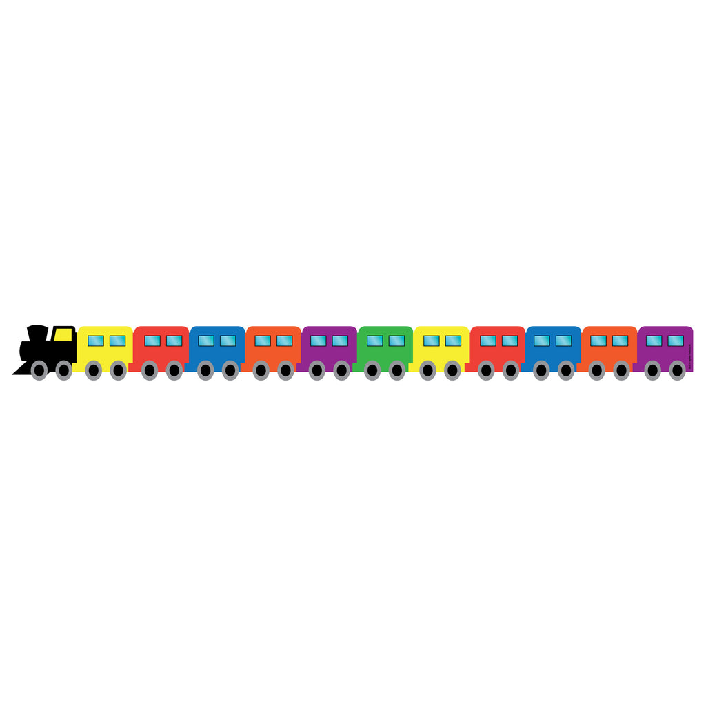 Train Die-cut Border