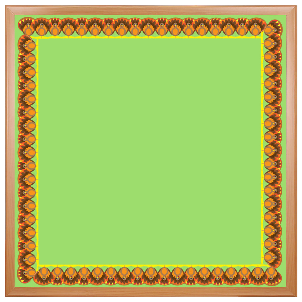 Turkeys Die Cut Border