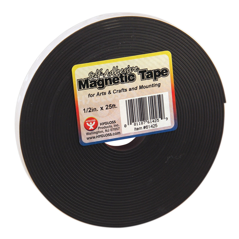 (3 Rl) Magnetic Tape 1-2x25 Self Adhesive