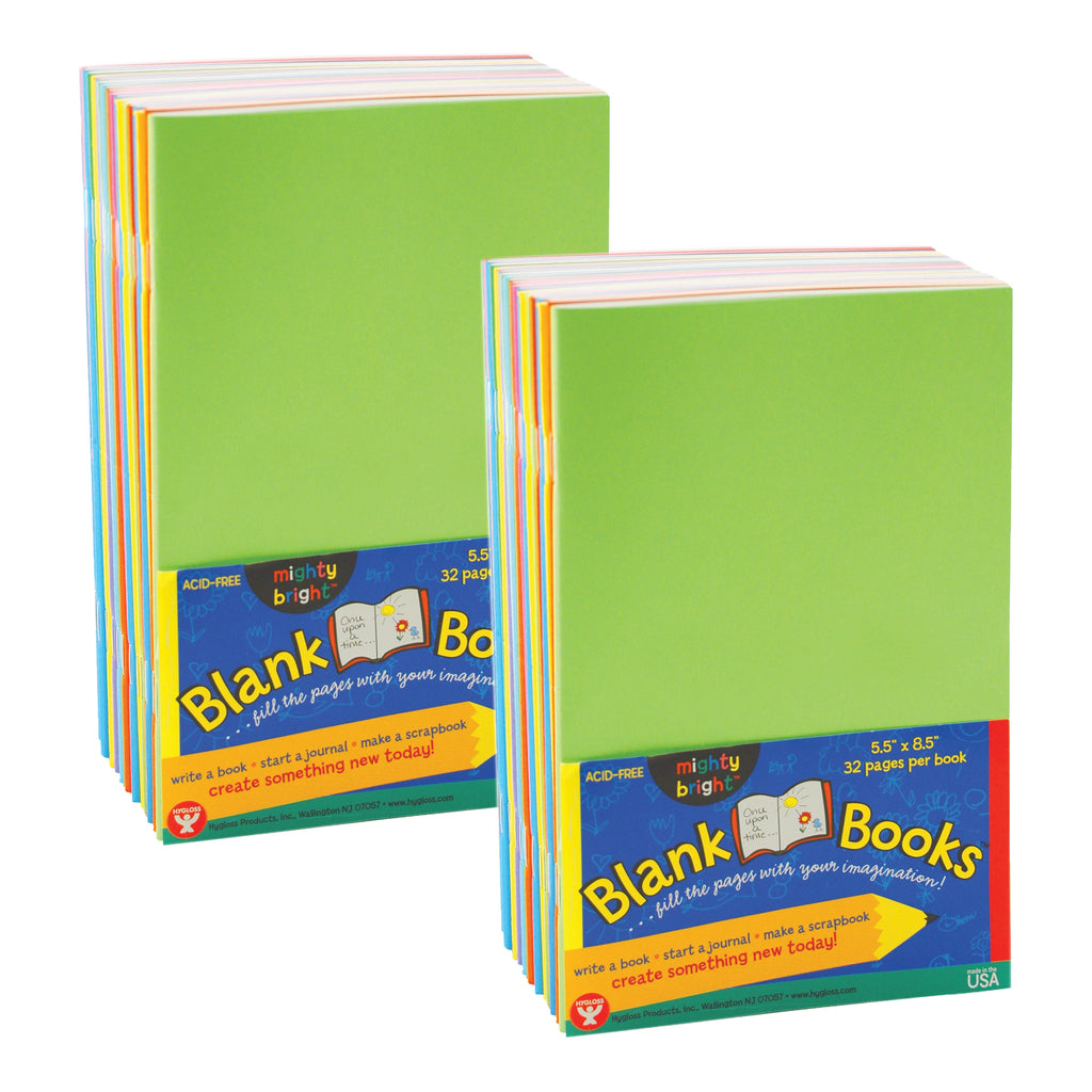 (2 Ea) Mighty Brights Books 32 Pg 5 1/2x8 1/2 10 Bk Asst Clrs