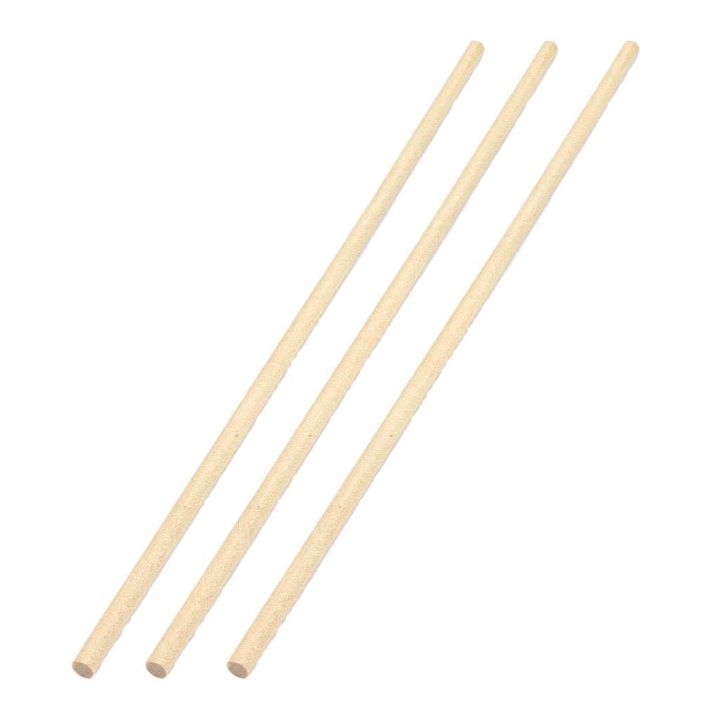 (3 Pk) Wood Dowels 1-4in 25 Pieces