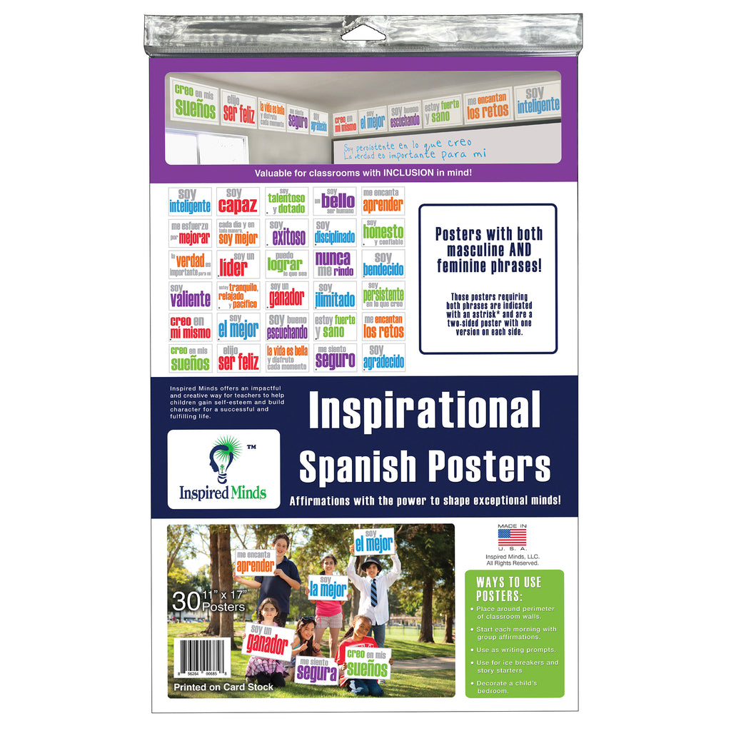 Poster Set 30 Posters Spanish Inspired Minds