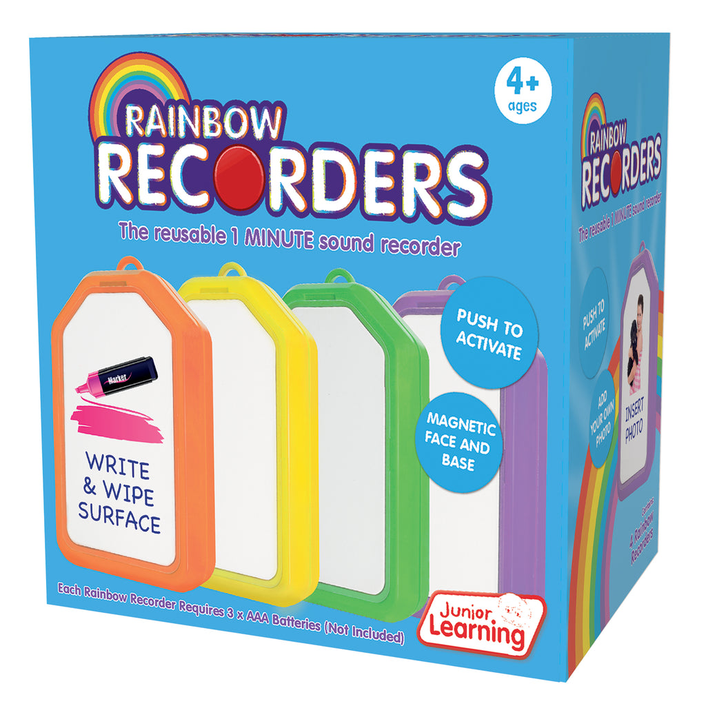 Rainbow Recorders Set Of 4