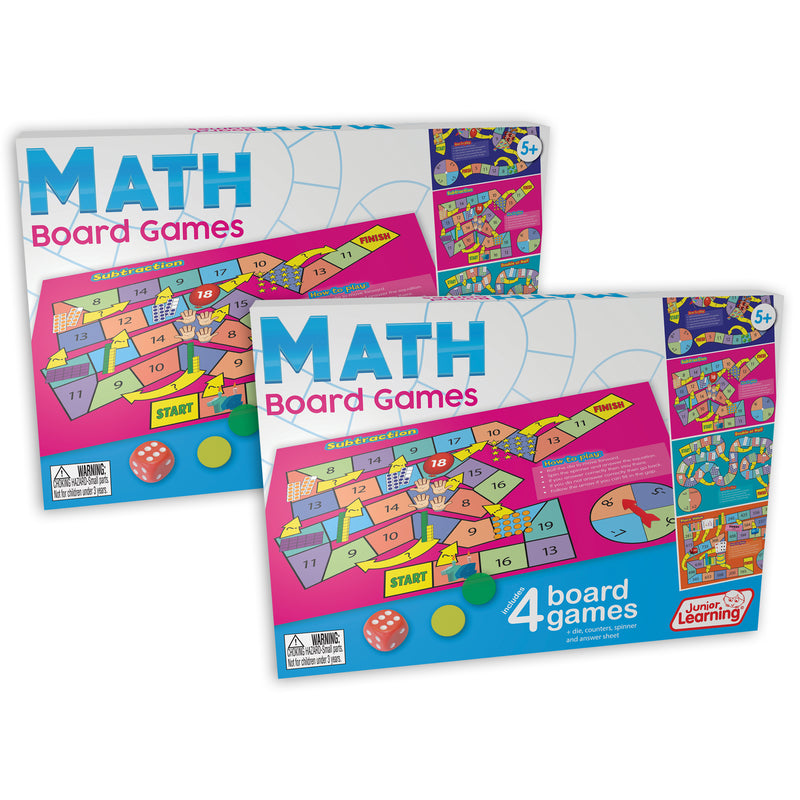 Math Board Games, Pack of 2