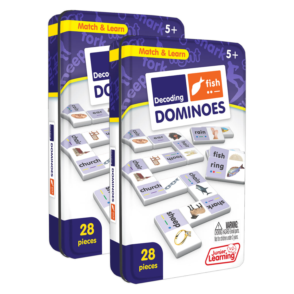 Decoding Match & Learn Dominoes, Pack of 2