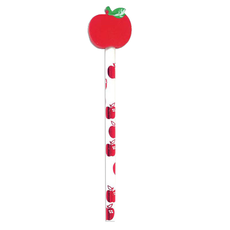 36ct Pencil And Eraser Topper Apple Write Ons