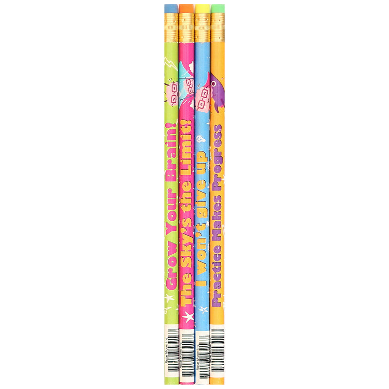 (12 Pk) Growth Mindset Pencil Assort 12pk