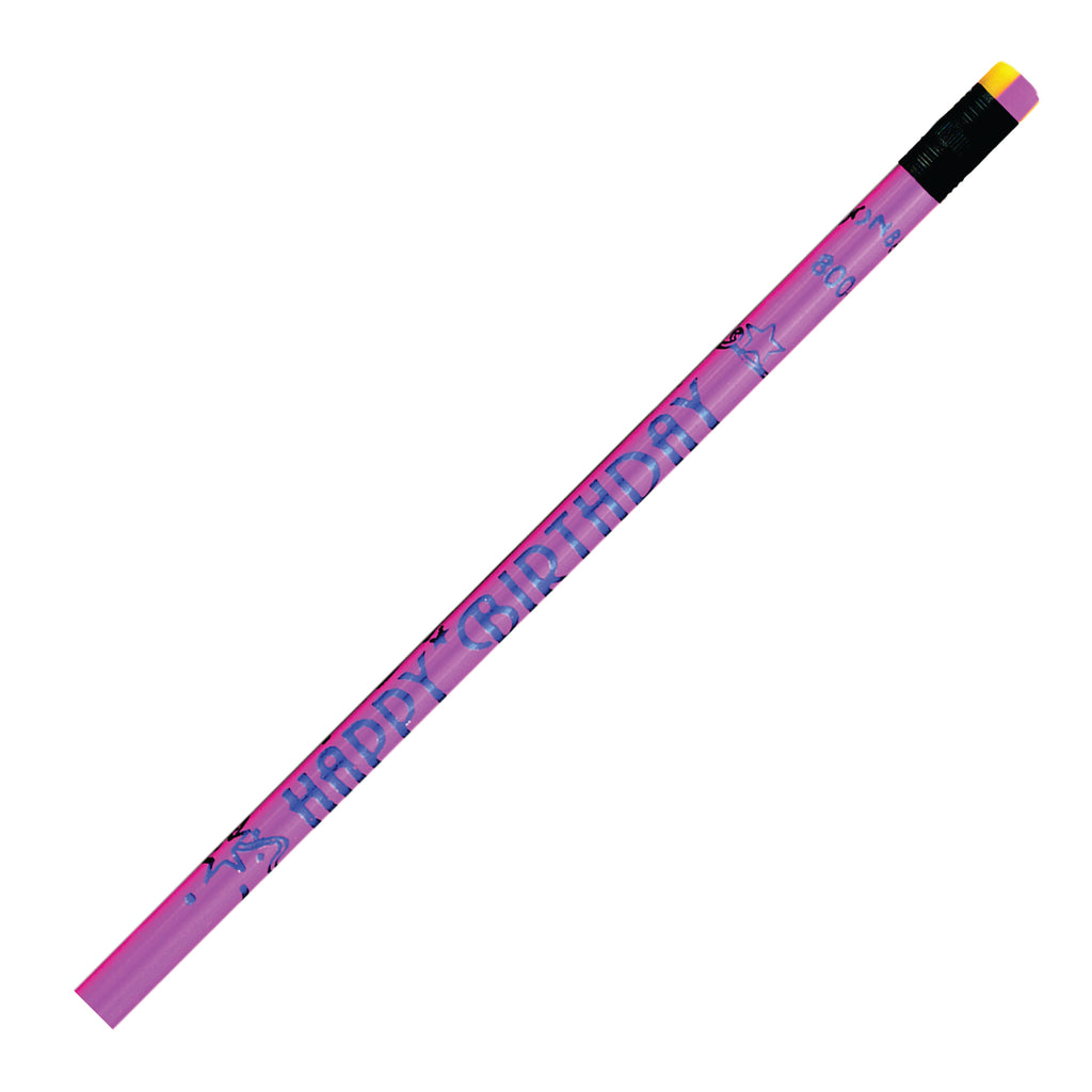 Neon Happy Birthday Pencils Gross