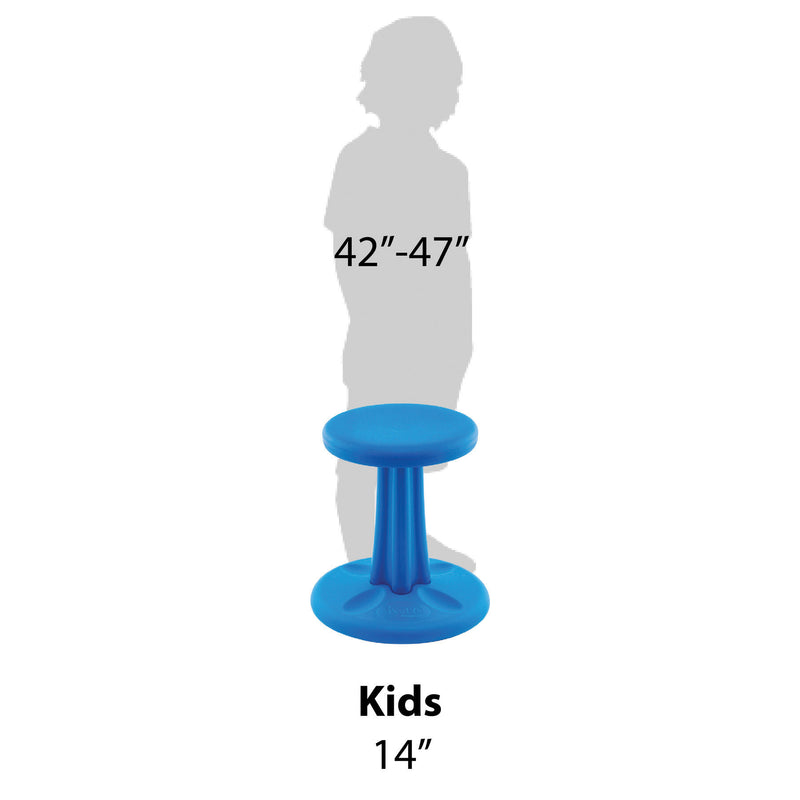Kids Wobble Chair 14in Blue