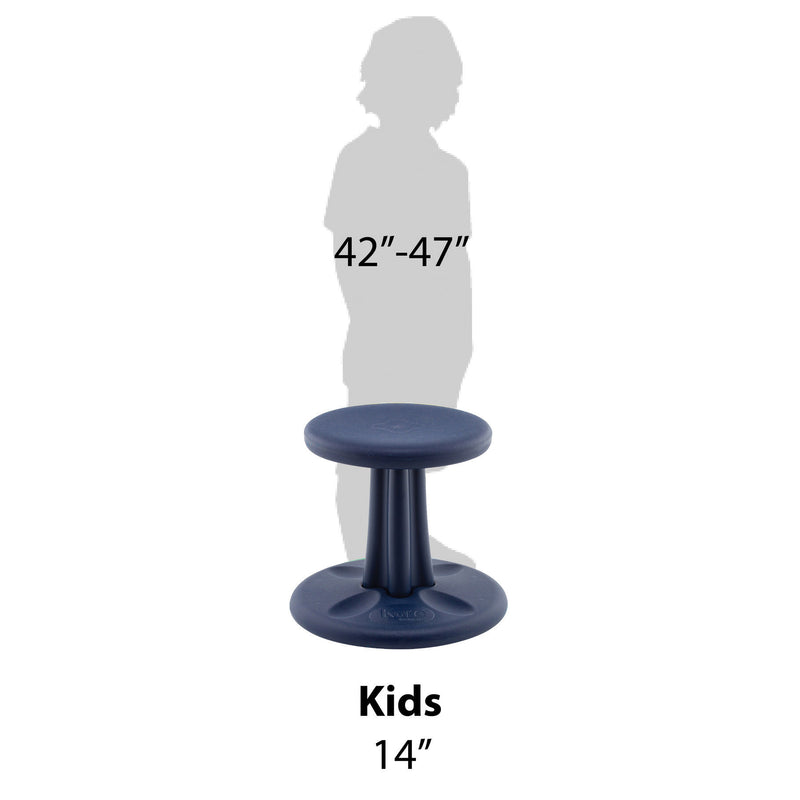 Kids Wobble Chair 14in Dark Blue
