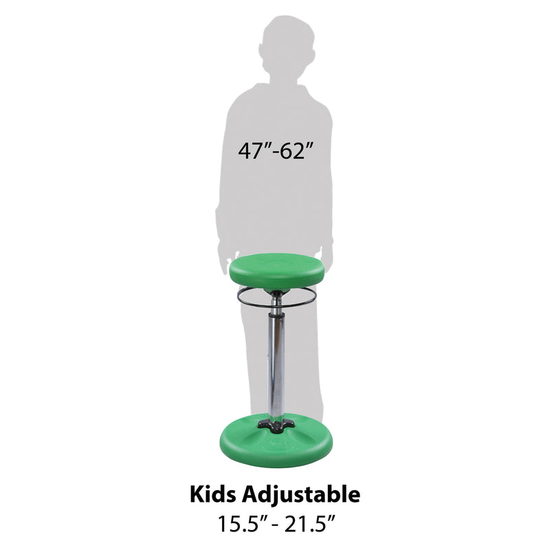 Green Grow With Me Kid Wobble Chair Adjustable