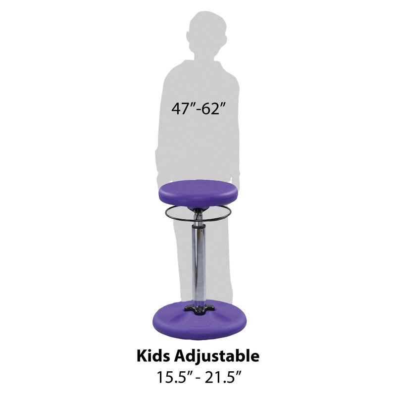 Purple Grow With Me Wobble Chair Adjustable