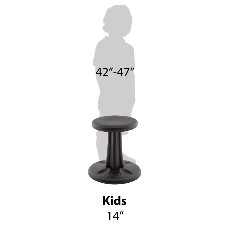 Kids Wobble Chair 14in Black
