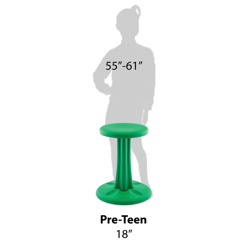 Preteen Wobble Chair 18.7in Green