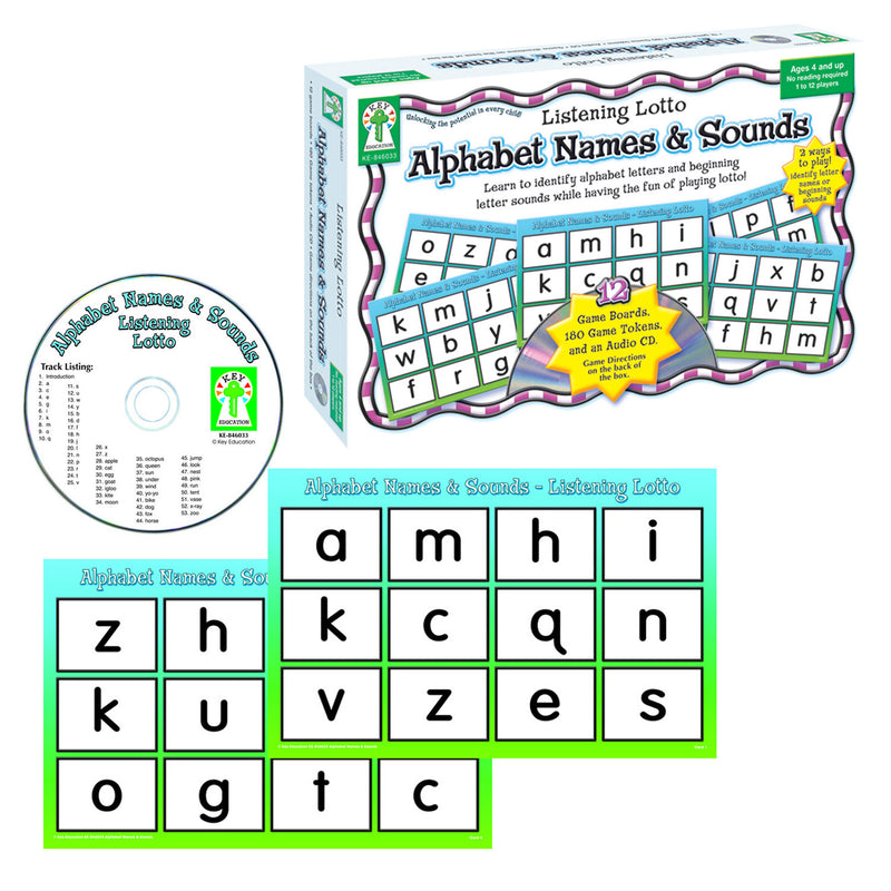 Listening Lotto Alphabet Names & Sounds