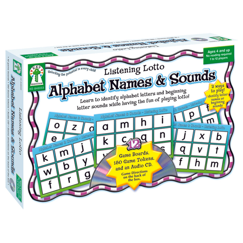 Listening Lotto Alphabet Names & Sounds