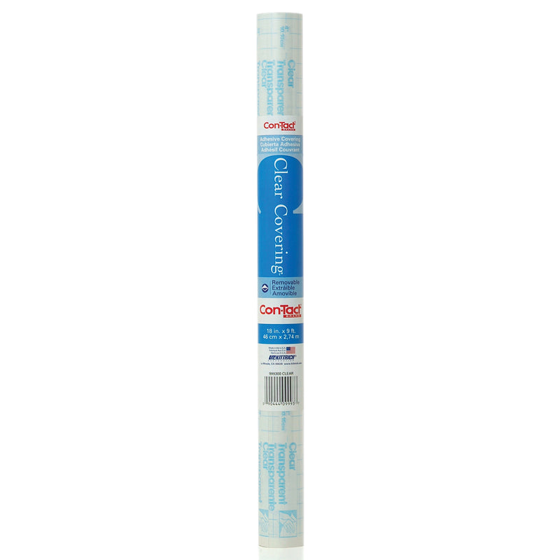 (6 Rl) Contact Adhesive Roll Clear 18x9ft