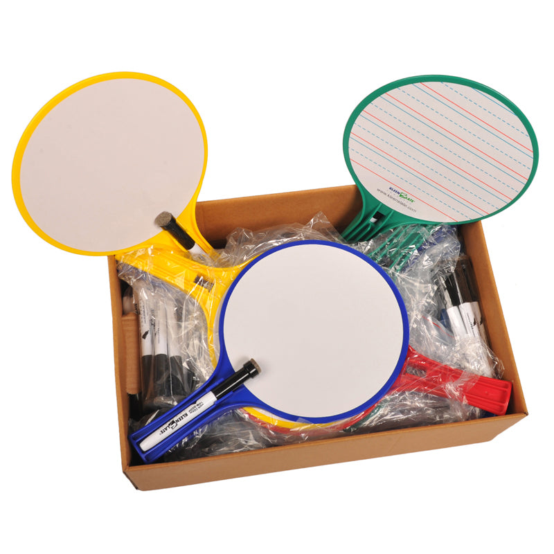 Kleenslate Round Classroom Kit Set 24 Paddles
