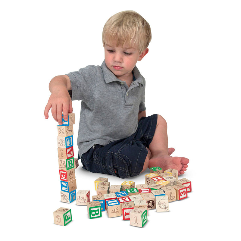 Wooden Abc-123 Blocks