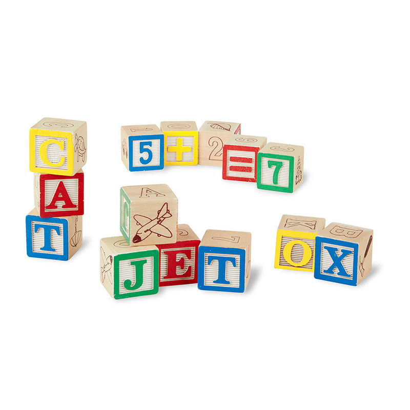 Wooden Abc-123 Blocks