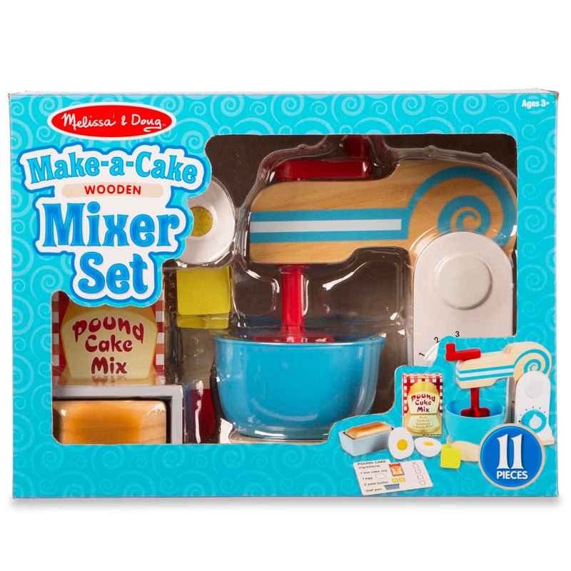 Wooden Make A Cake Mixer Set