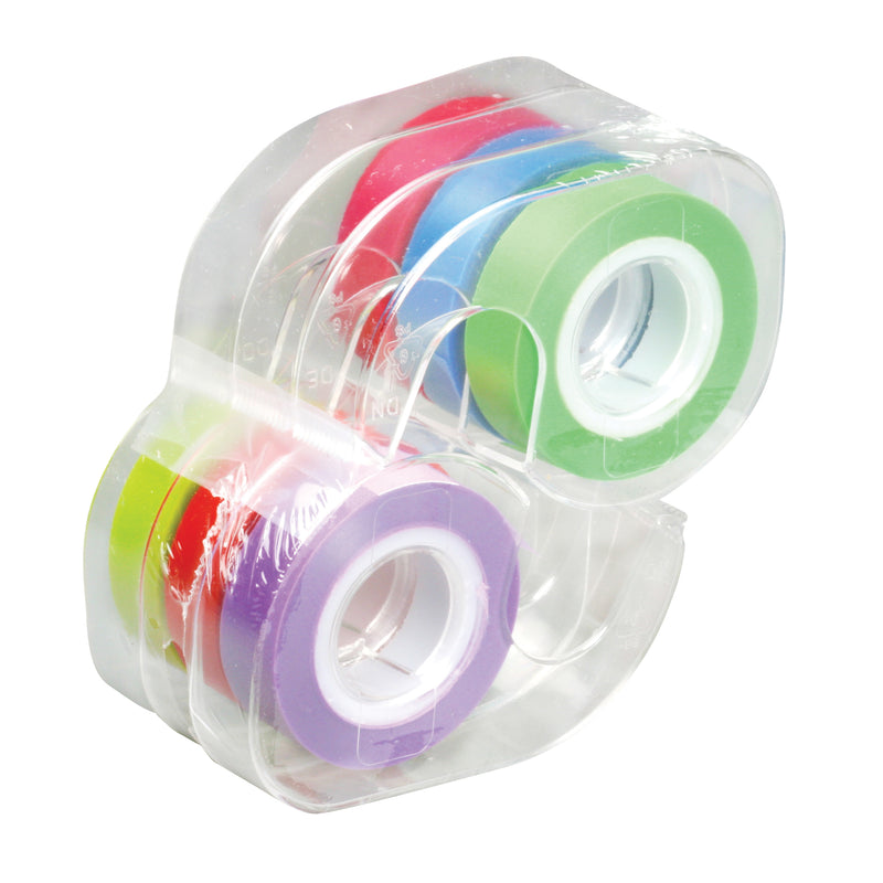 Removable Highlighter Tape 6 Rolls Standard Colors .5 X 720in
