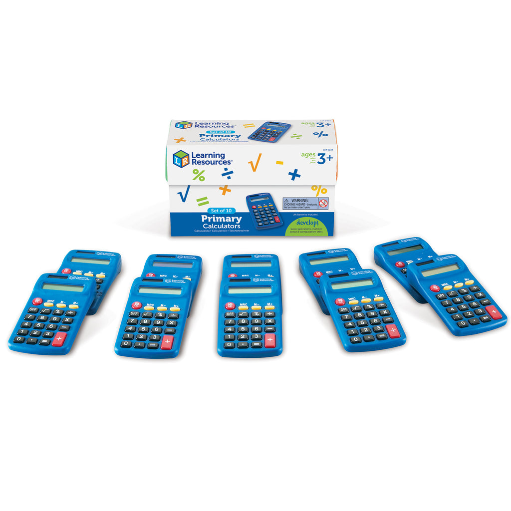 Primary Calculator Set Of 10