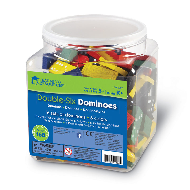 Dominoes Double-six Color Bucket 6 Sets 168 Total