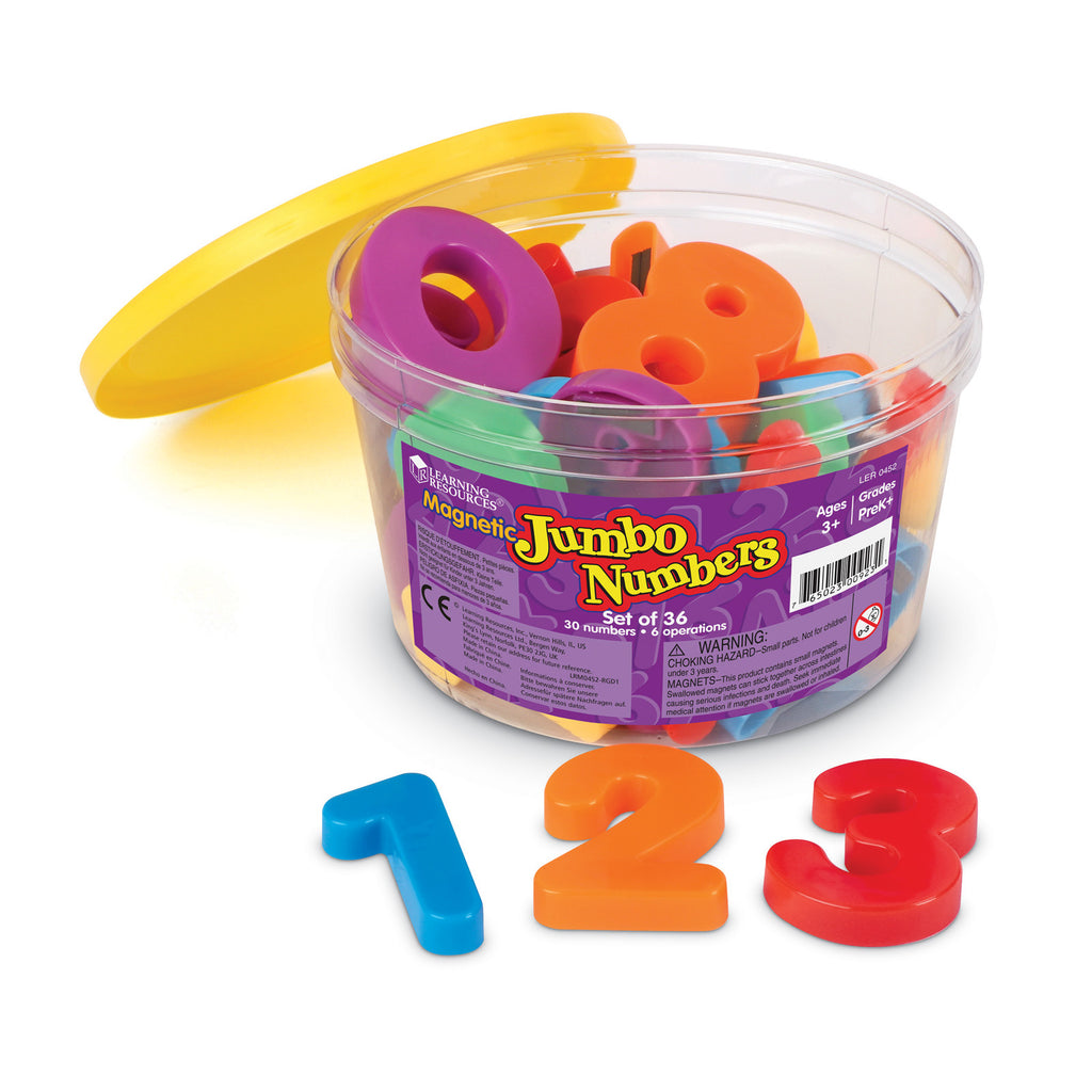 Jumbo Magnetic Numbers 36-pk Operations 2-1-2 Bucket