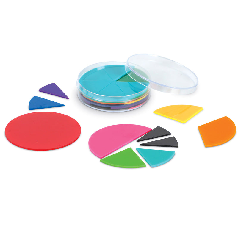 Delx Rainbow Fraction Circles 51-pk
