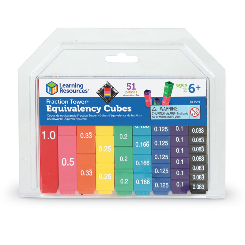 Fraction Tower Cubes Fraction Equiv