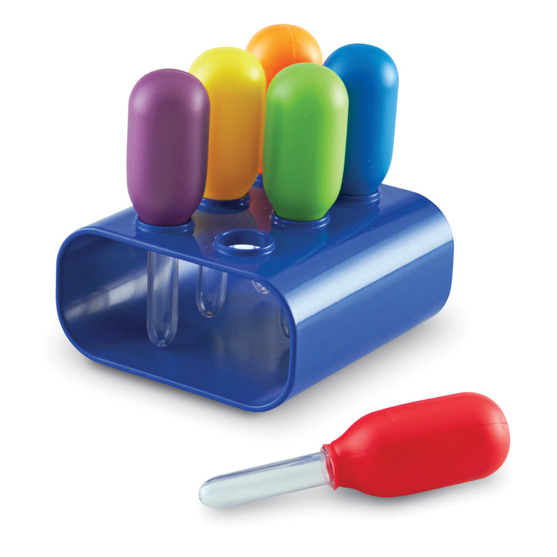 Primary Science Jumbo Eyedroppers Set Of 6 In A Stand