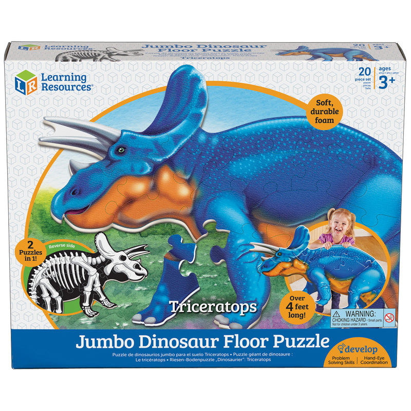Jumbo Dinosaur Puzzle Triceratops Floor