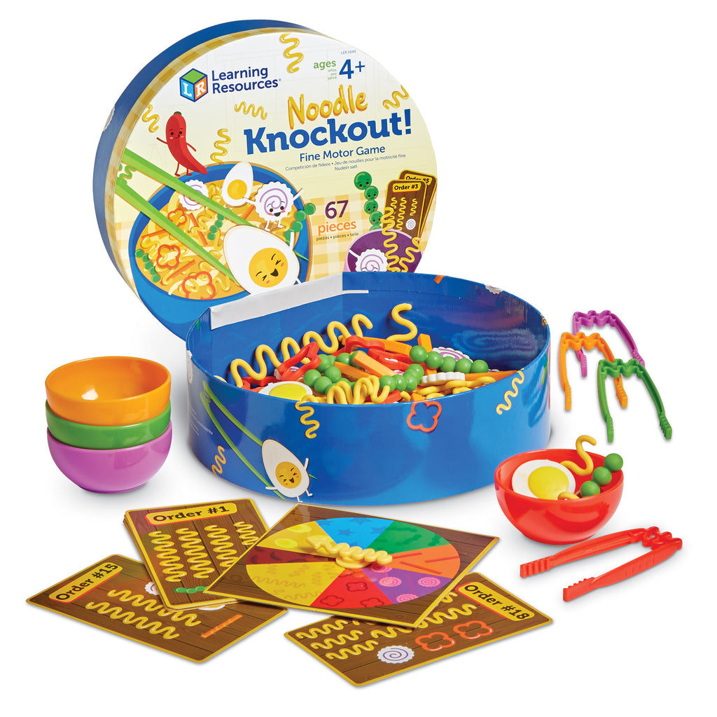 Noodle Knockout Fine Motor Game