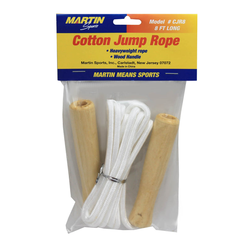 (6 Ea) Jump Rope Cotton 8 Wood Handle