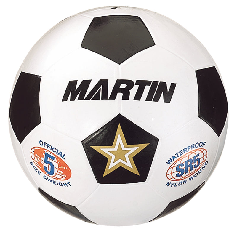 (3 Ea) Soccer Ball White Size 5 Rubber Nylon Wound