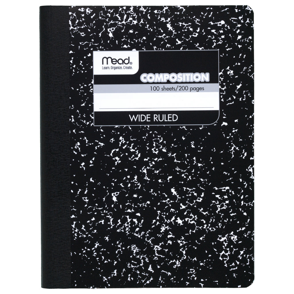 (3 Ea) Notebook Composition 100sht 9.75x7.5