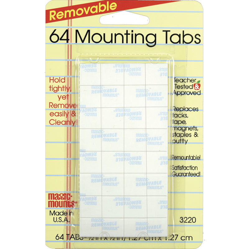 Magic Mounts Mounting Tabs 1-2x1-2 64pk