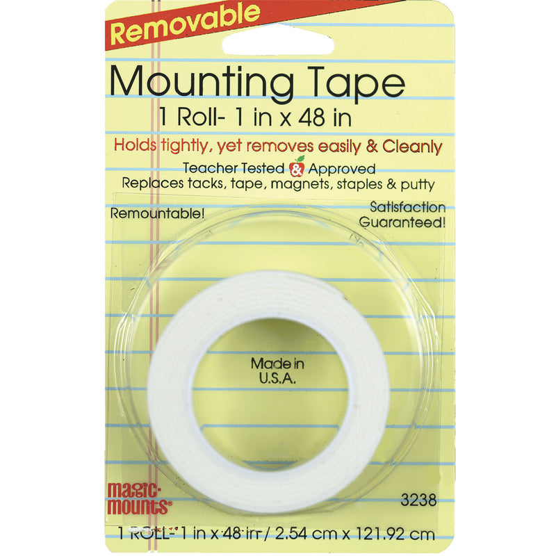 (6 Rl) Remarkably Removable Magic Mount Tape Tab & Chart Mount 1x48