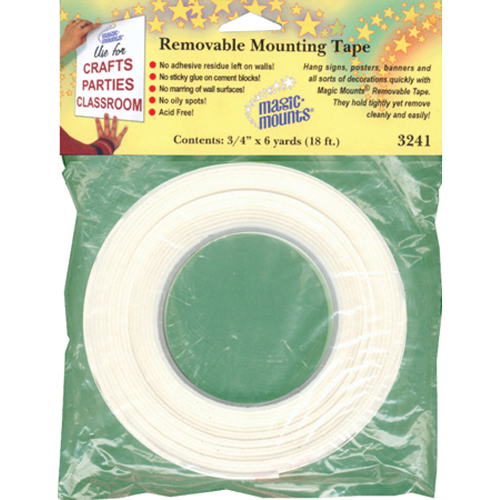 (2 Pk) Wall Mounting Tabs .75x6yds